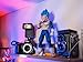 LESESOBE Vegeta Figure Statues Figurine DBZ Super Saiyan Blue Collection Birthday Gifts PVC 11 Inch