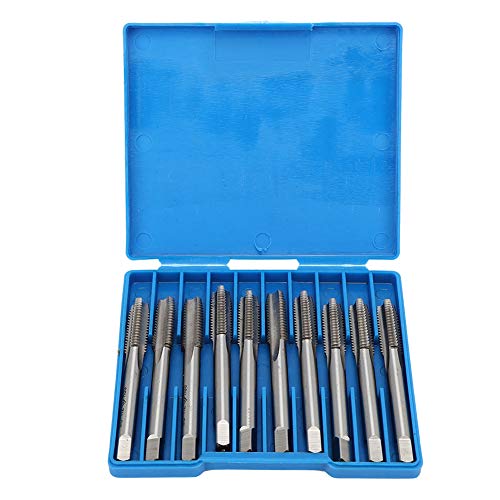 Conjunto de brocas de rosca de parafuso de broca de 10 peças, broca de rosca de aço de alta velocida