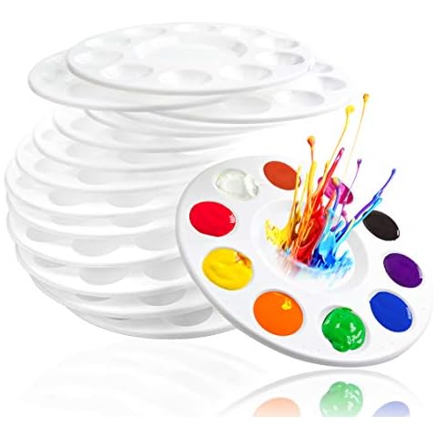 inifus 22 PCS Paint Tray Palettes for Kids Cover