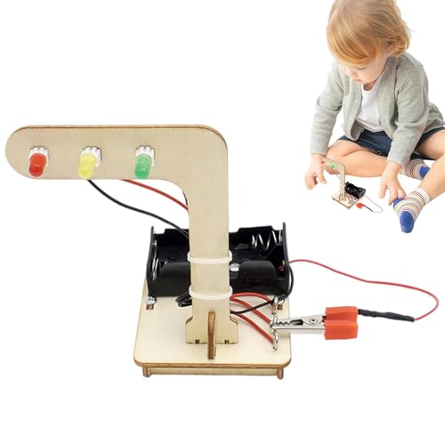 Semáforo para niños, juguete de semáforo | Kit de experimentos científicos de simulación de luz de semáforo | Juegos de ciencia de ingeniería, luces de señal de tráfico, juego de juguetes para