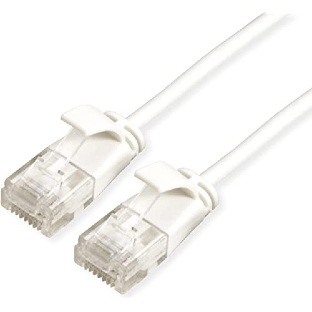 Roline | UTP Data Center Patch Cord Cat.6A | LSOH | Slim | White | 0.5 m