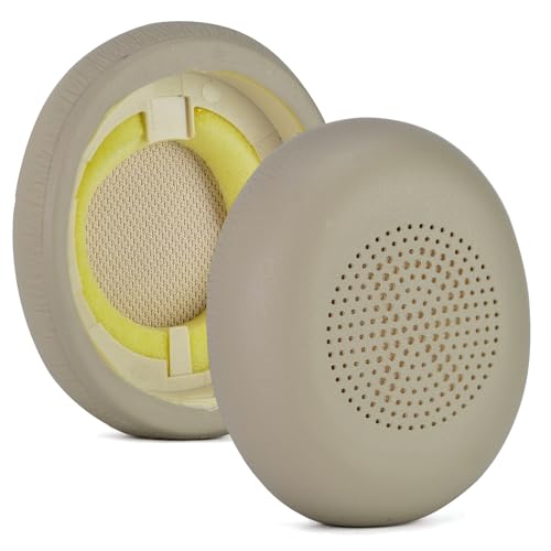 Earpads de reemplazo para Jabra Evolve2 65 UC/Elite 45h Auriculares On-Ear, cojines para auriculares con cuero de proteína más suave (Dorado) miniatura 3
