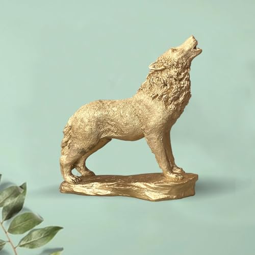 Image of Xtore Beautiful Lion Statue for Home Decor (Pack of 1, Golden)