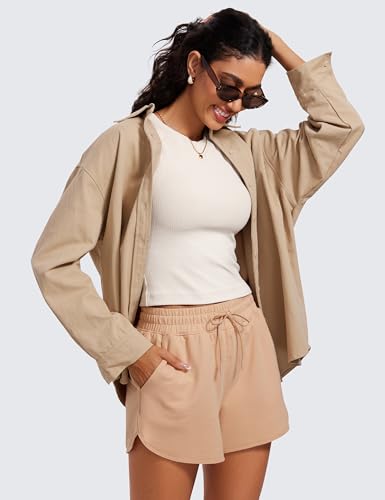 CRZ YOGA Womens Ribbed High Neck Tanks Sleeveless Fitted Basic Tops Going Out Casual Yoga Workout Shirts3