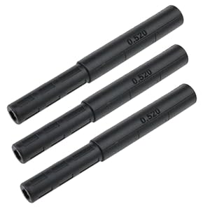yukata Golf Shaft Extension Putter Shaft Extension 0.52“ – 0.59″ Golf Club Extensions Golf Club Shafts for Iron/Wood Golf Repair Black 3PCS
