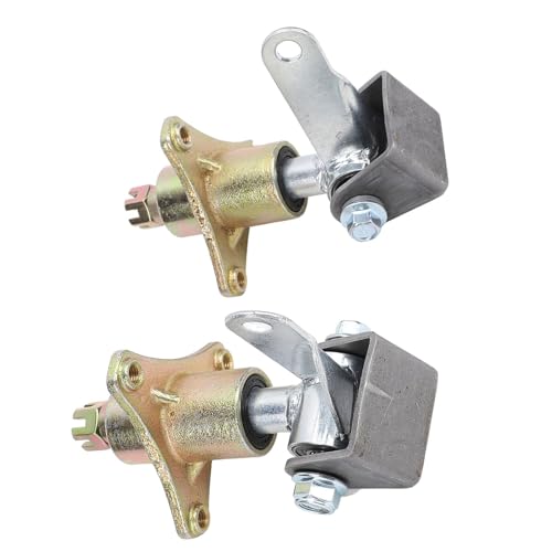 RiToEasysports Spindel 6 Zoll Achsschenkel Spindel Lenksatz Hochharte Stahllegierung Geschmiedet und Wärmebehandelt mit Lagern für ATV Go Kart Vorderradnaben