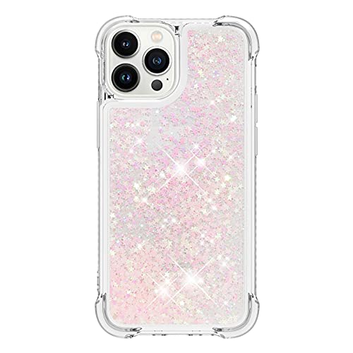Coque iPhone 13 Pro antichoc silicone transparent paillettes