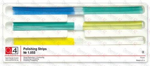 Abrasive Strips Kit for Interproximal Finishing and Gloss Polishing, 75 pcs