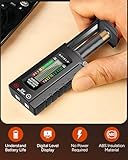 AKIELO+ Digital Battery Tester – Easy Read LCD Display – No Battery Required – Universal Household Battery Checker for Size AA AAA C D 9V 1.5 Cell - Image 9