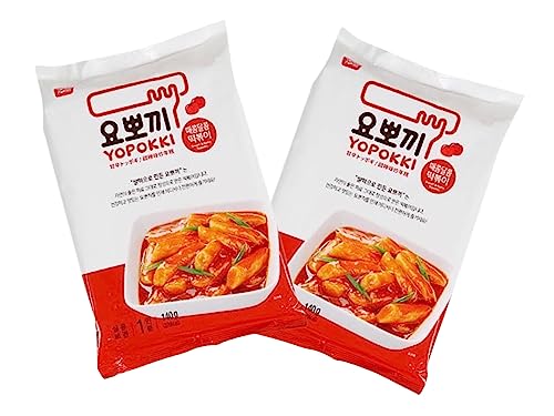 Yopokki Reiskuchen Doppelpack Süß & Sauer im Beutel - Korean Instant Rice Cake Pouch - Tteokbokki koreanische Reiskuchen - Sweet & Spicy - OG ASIA - 2x 140g