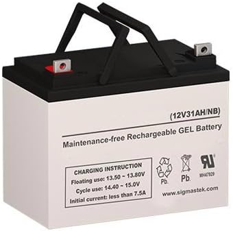 SigmasTek Universal Power UPG Gel 12V 32AH Tuerca y Tornillo Tuerca y Perno Reemplazo de Batería