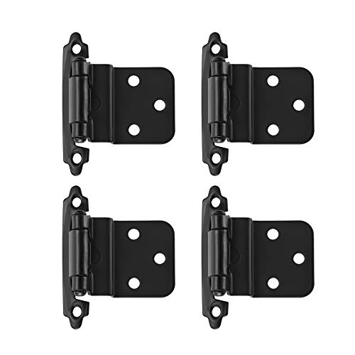 JQK 3/8" Inset Cabinet Door Hinges - Includes Mounting Screws for Easy Installation