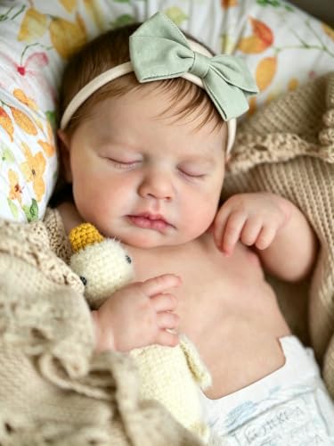 Anano 20 Inch Muñecas De Silicona Cuerpo Completo, Bebes Reborn Cuerpo Vinilo, Reborn Silicona Completo,Bebe Newborn De Silicone Realistas Niña con Accesorios (Occidental)