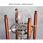 1000ml Drip Tower Coffee Maker, Glass Cold Brew Coffee Pot, with Slow Drip Technology, Wood Stand, Iced Coffee Maker for Cafe Home Kitchen, 8-10 Cup - Image 2