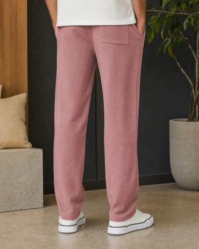 Image of Nobero Joggers for Men | Solid Trackpants for Men | Regular Fit | Elasticated Waist with Drawcord | Soft & Breathable Fabric | Casual Everyday Wear