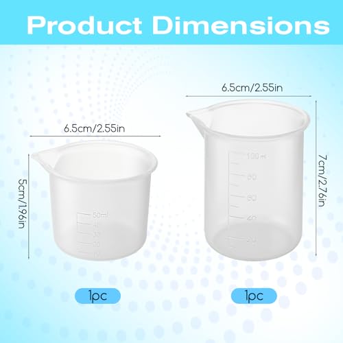 2 tazas medidoras de silicona para detergente de lavandería miniatura 2