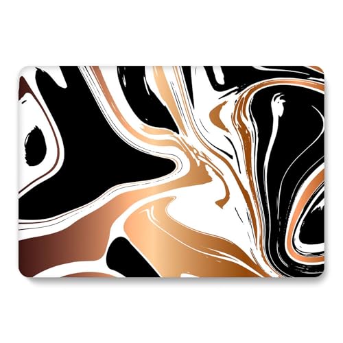 Funda MacBook Air 15 M2 A2941 rígida estilo mármol para estudiantes y oficinas 3