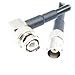 BNC Male Plug Right Angle 90degree to BNC Female Jack RF RG58 Pigtail Jumper Cable 20inch 50cmNew