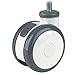 Swivel Stem Caster, Nyln, 4 in., 220 lb.