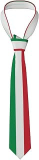 italy flag Picture Men's Necktie - Silk Tie for Men, Fashion for Business, Weddings, Parties, and as a Gift (57X3.1 Inch, Easy Care)