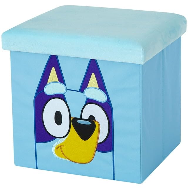Idea Nuova Bluey Collapsible Storage Ottoman...
