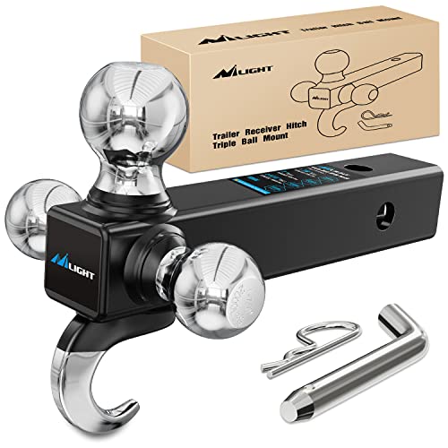 Nilight 2Inch Shackle Hitch Receiver 45000 LBS TS Kit