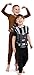 STAR WARS Boys' 4-Piece Cotton Pajama Set, Black, 8