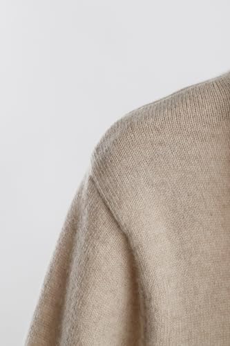 Image of JENNIE LIU Women's 100% Pure Cashmere Long Sleeve Zip Hoodie Cardigan Sweater