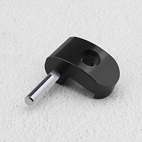Black/Red Electric Scooter Reinforced Hinge Folding Hook Lock Buckle Holder with Pin Compatible with Xiaomi M365 M365 Pro