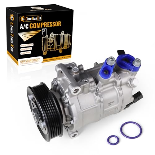 AC Compressor with Clutch Compatible with 2015-2018 Audi A3,S3,TT Quattro/Volkswagen GT,Golf,TT Quattro 5Q0820803E 5QD820803C