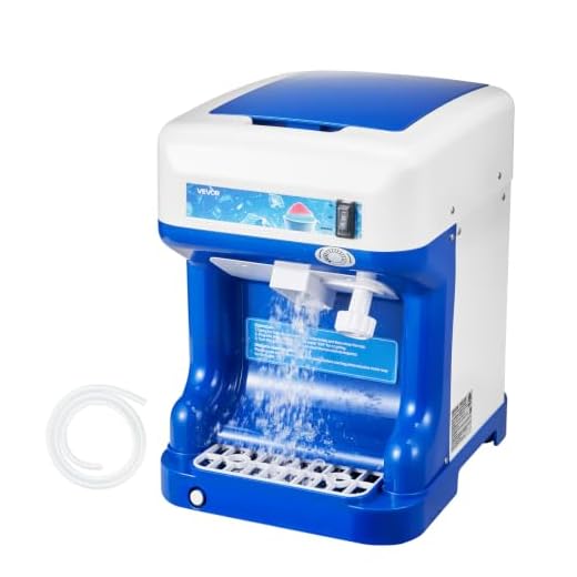 VEVOR 110V Electric Shaved Ice Machine 250W Snow Cone Maker Tabletop w/Adjustable Ice Texture, Ice Shaving Machine 265LBs/hr for Home and Commerical Use