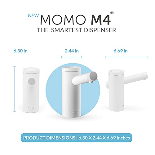 Momo Lifestyle M4 Water Dispenser Automatic Rechargeable Silent + 5 Gallon Bottle Sleeve Neoprene Double Sided (Americana) #TOP3