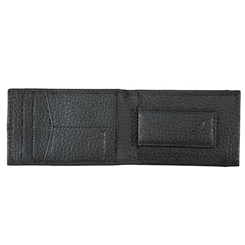 Eddie Bauer Mens Rugged Leather Bifold Wallet | Money Clip | RFID Protection | ID Window | Genuine Leather | Everyday Use | Black4