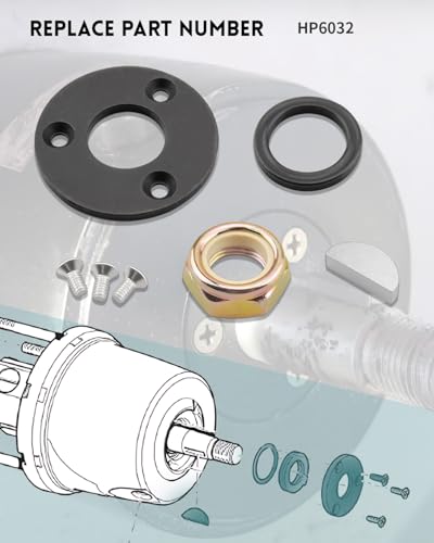 JUWEVAZU Kit de serviço de vedação de leme hidráulico HP6032, adequado para Seastar HH5271 HH5272 HH