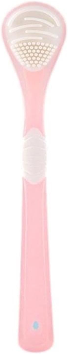 NFEGSIYA Tongue Scrape Double Side Tongue Brush for Tongue Care Tool Silicone Tongue Scraper Toothbrush Breat (Color : Pink)