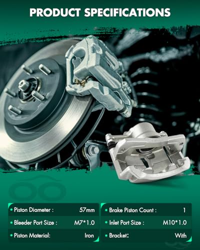 Image of SCITOO 19B1569 Front Left Driver Side Brake Caliper Fits For Toyota For Camry 1992-1996, With Bracket,1PC