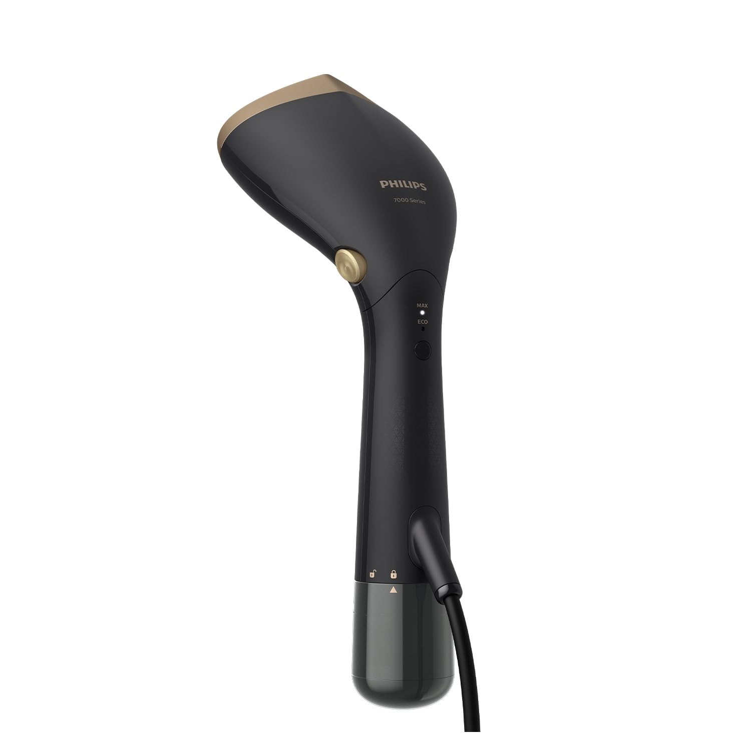 Philips Steamer 7000 Series - 1500W, 28 g/min Dampfleistung, zugespitzte Heizplatte aus Metall, 2 abnehmbare Wassertanks, inkl. Handschuh/StyleMat, Schwarz (STH7060/80)