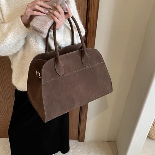 Bolso Tote de Cuero Retro para Mujer miniatura 3