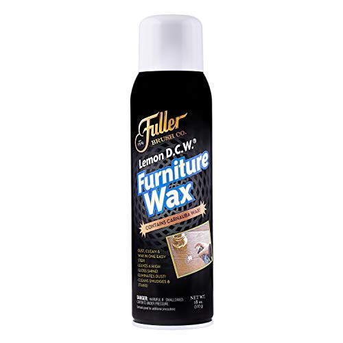 Fuller Brush Lemon D.C.W. Furniture Wax - Multi Surface Polishing Spray, Dusting Cleaner