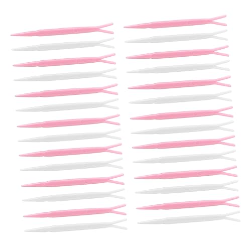 IWOWHERO Eyelid Sticker Installation Forks 100pcs for Beauty Makeup Supplies Random Color
