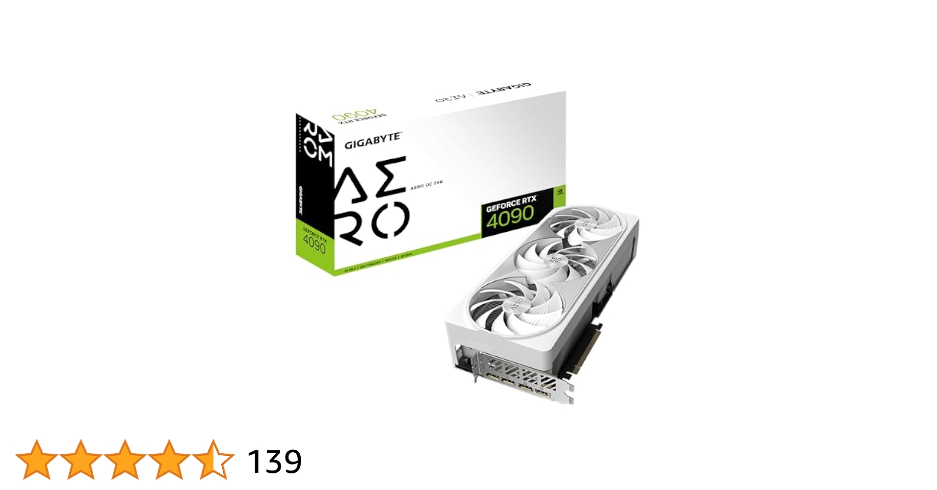GIGABYTE RTX4090 AERO グラフィックボード　実使用 GIGABYTE GeForce RTX 4090 AERO OC 24G WINDFORCE GEFORCE RTX