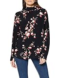 Elegante und festliche Bluse mit tollem Print. Die Bluse hat einen kleinen Stehkragen, einen loose Fit und lange Ärmel.
