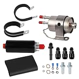 GSL392 Inline Fuel Pump & Fuel Filter Regulator 58 PSI External 255LPH High Pressure EFI Fuel Pump K