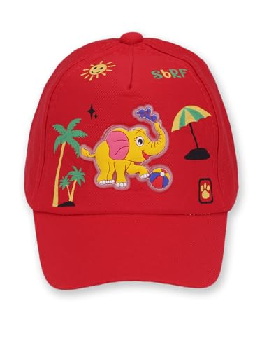 Image of PASSION PETALS Summer Dino Rockstar Baseball Cap for Kids Boys and Girls 2-4Years