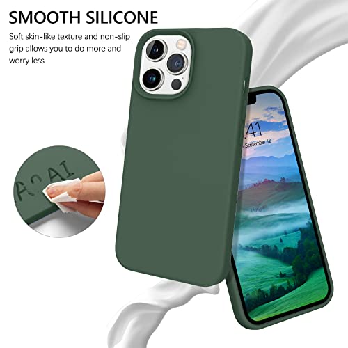 Coque silicone liquide iPhone 13 Pro Max avec doublure fine - 2