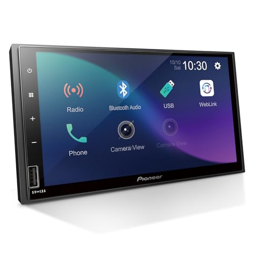 Pioneer DMH-S110EX 7" Double-Din Digital Multimedia Receiver - Built in Bluetooth, Smartphone Integration, Touchscreen, Rear Camera Input by PIONEER - Used condition - US$173.90