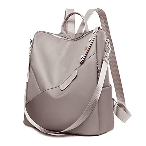 UKKD Zaino Oxford Ladies Backpack Girl School Bag Skin Lady Waterproof E Anti-Theft Lady Business Bag Girl School Bag-Khaki