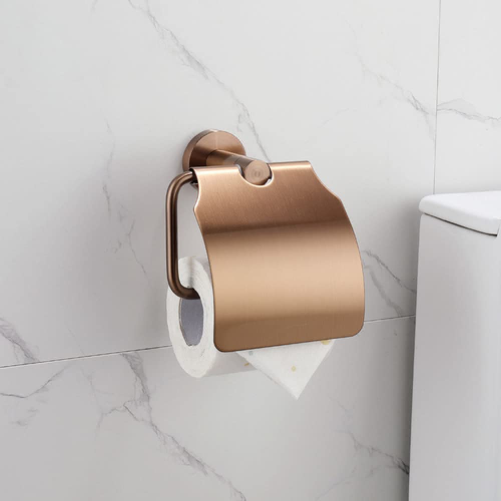 Soporte de papel oro rosa y estante de esquina antioxidante
