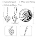 LANCHARMED 925 Sterling Silver Heart Dangle Drop Earrings for Women, Trendy French Style Silver Leverback Earrings, Hypoallergenic Jewelry