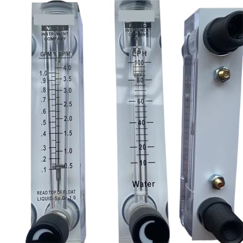 Débitmètre de liquide d'eau LZT-M15 rotamètre de panneau vanne de commande